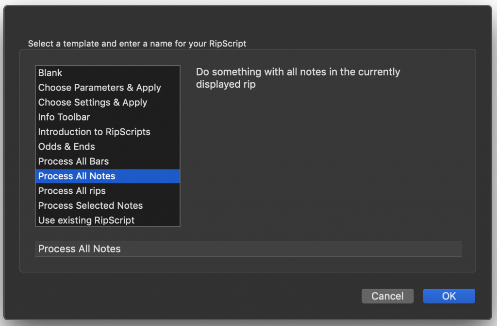 Audio Scripting Language - RipScript