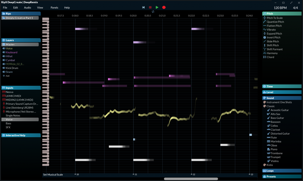 Create Music from MIDI,MPE, Audio and Samples - RipX DeepCreate