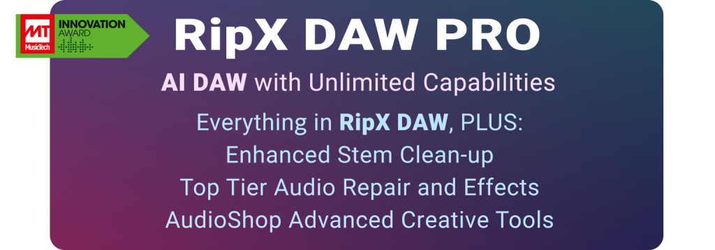 RipX DAW
AI DAW with unlimited capabilities
